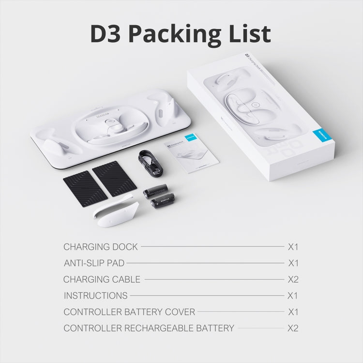 For Meta Quest 3 BOBOVR D3 Wireless Charging Station