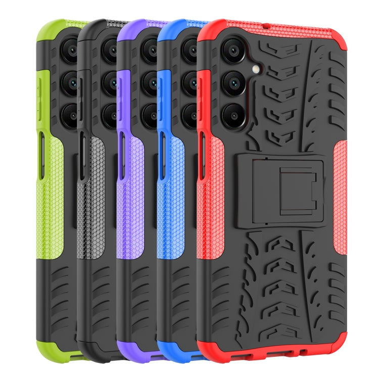 For Samsung Galaxy A16 5G Tire Texture TPU + PC Phone Case with Holder