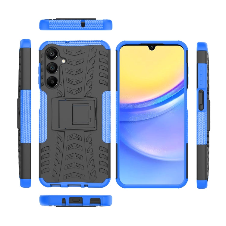 For Samsung Galaxy A16 5G Tire Texture TPU + PC Phone Case with Holder