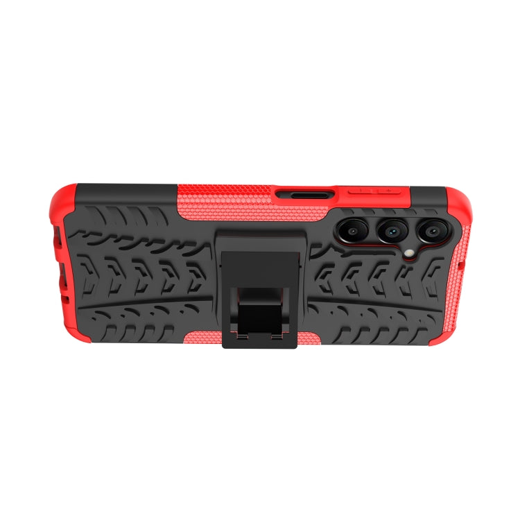 For Samsung Galaxy A16 5G Tire Texture TPU + PC Phone Case with Holder
