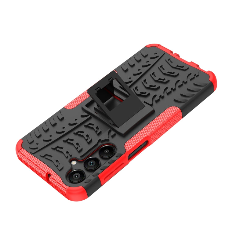 For Samsung Galaxy A16 5G Tire Texture TPU + PC Phone Case with Holder