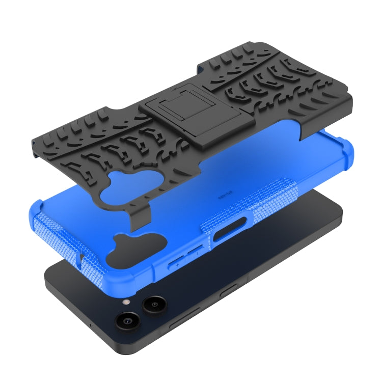 For Samsung Galaxy A06 4G Tire Texture TPU + PC Phone Case with Holder