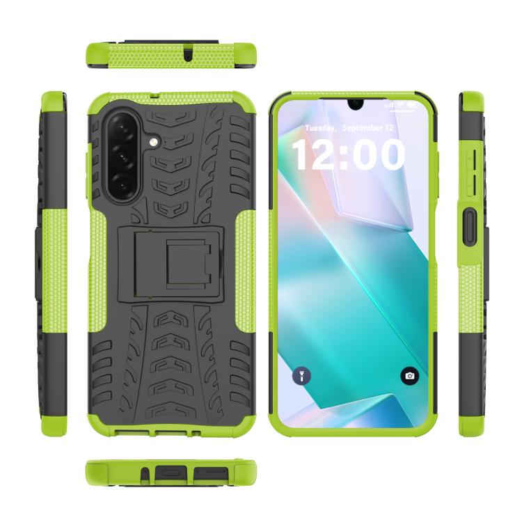 For Samsung Galaxy A26 5G Tire Texture TPU + PC Phone Case with Holder
