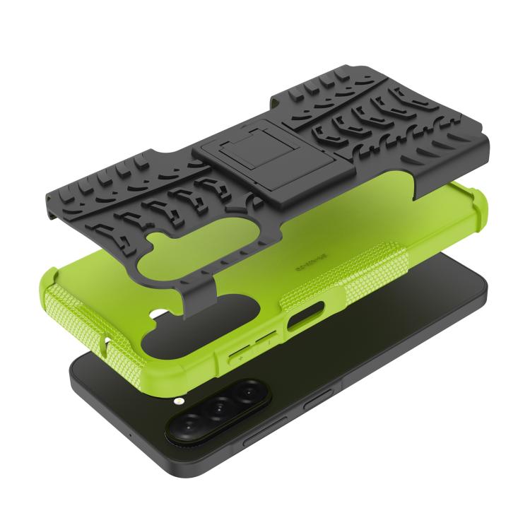 For Samsung Galaxy A26 5G Tire Texture TPU + PC Phone Case with Holder