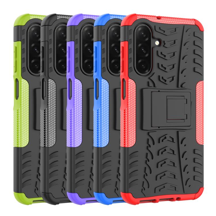 For Samsung Galaxy A26 5G Tire Texture TPU + PC Phone Case with Holder