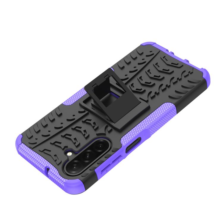 For Samsung Galaxy A26 5G Tire Texture TPU + PC Phone Case with Holder