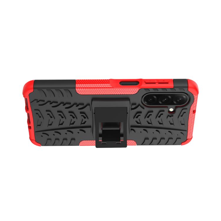 For Samsung Galaxy A26 5G Tire Texture TPU + PC Phone Case with Holder