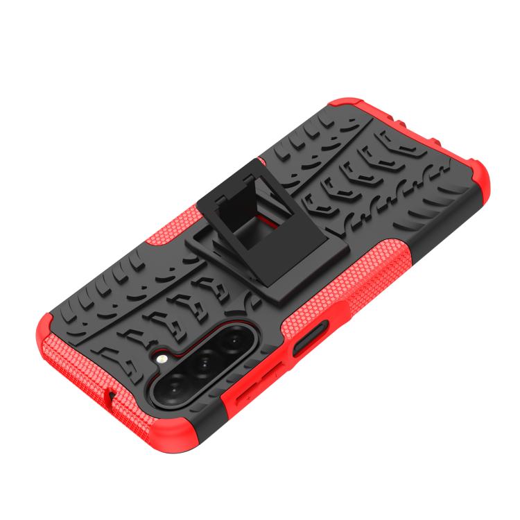 For Samsung Galaxy A26 5G Tire Texture TPU + PC Phone Case with Holder