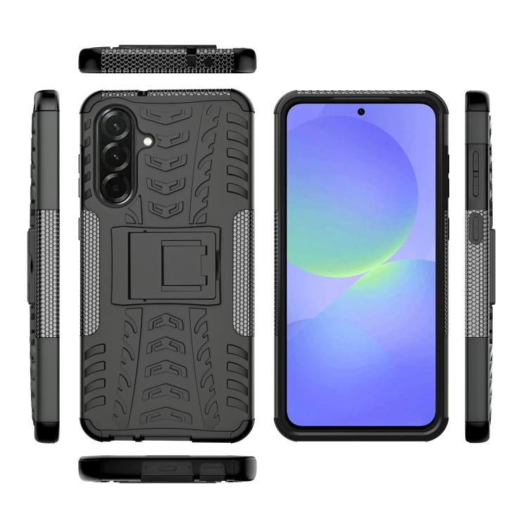 For Samsung Galaxy A36 5G Tire Texture TPU + PC Phone Case with Holder