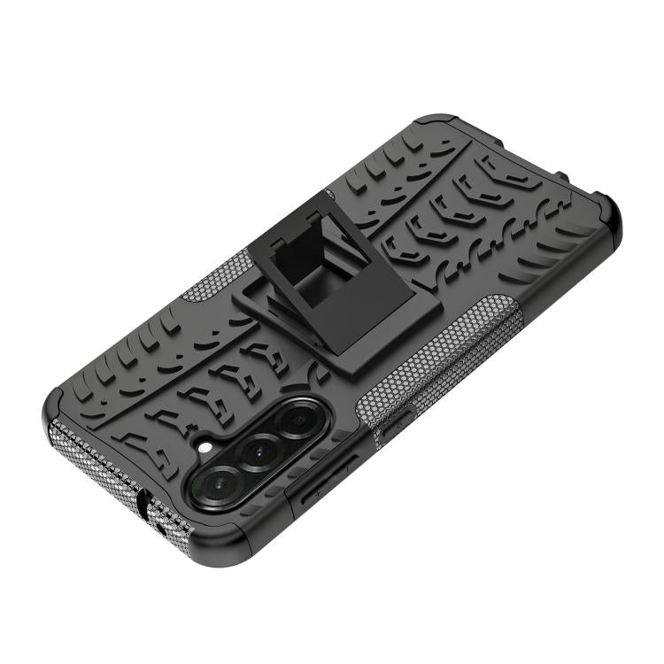For Samsung Galaxy A36 5G Tire Texture TPU + PC Phone Case with Holder