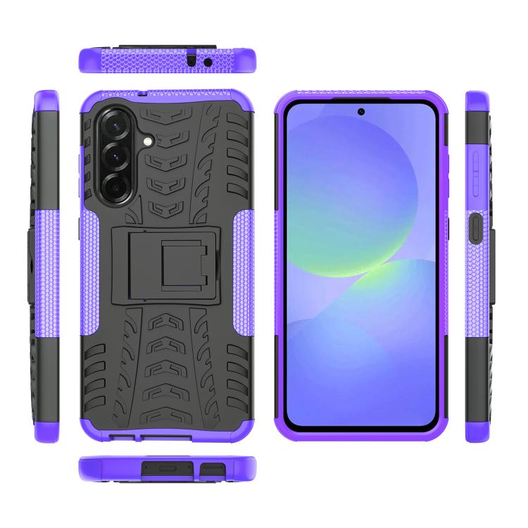 For Samsung Galaxy A36 5G Tire Texture TPU + PC Phone Case with Holder