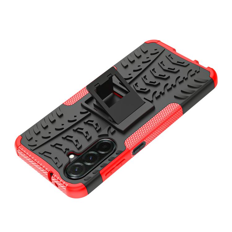 For Samsung Galaxy A36 5G Tire Texture TPU + PC Phone Case with Holder