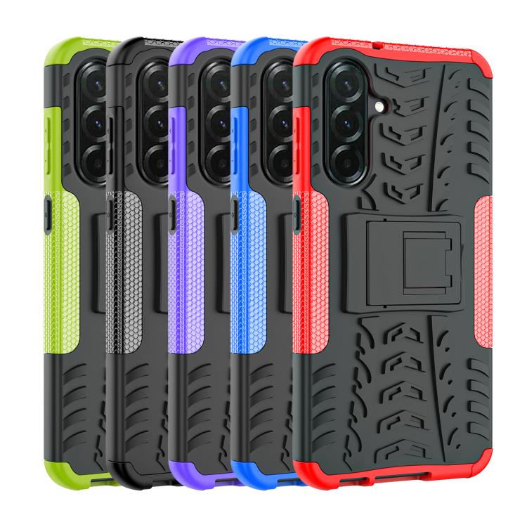 For Samsung Galaxy A36 5G Tire Texture TPU + PC Phone Case with Holder