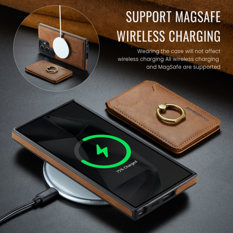 For Samsung Galaxy S24 Ultra 5G MAGKING K1 MagSafe Detachable Wallet RFID Back Cover Phone Case