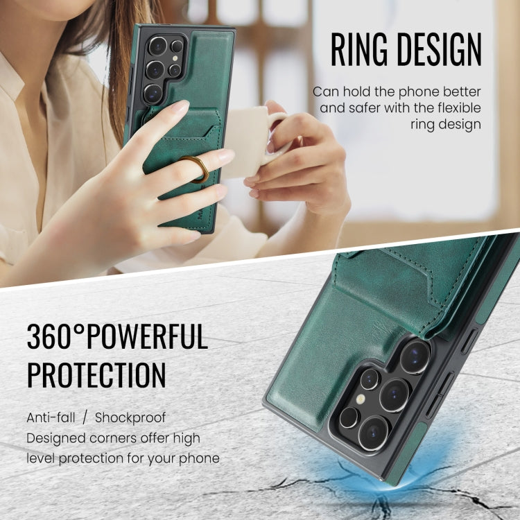 For Samsung Galaxy S24 Ultra 5G MAGKING K1 MagSafe Detachable Wallet RFID Back Cover Phone Case