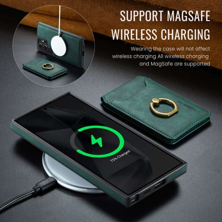 For Samsung Galaxy S24 Ultra 5G MAGKING K1 MagSafe Detachable Wallet RFID Back Cover Phone Case