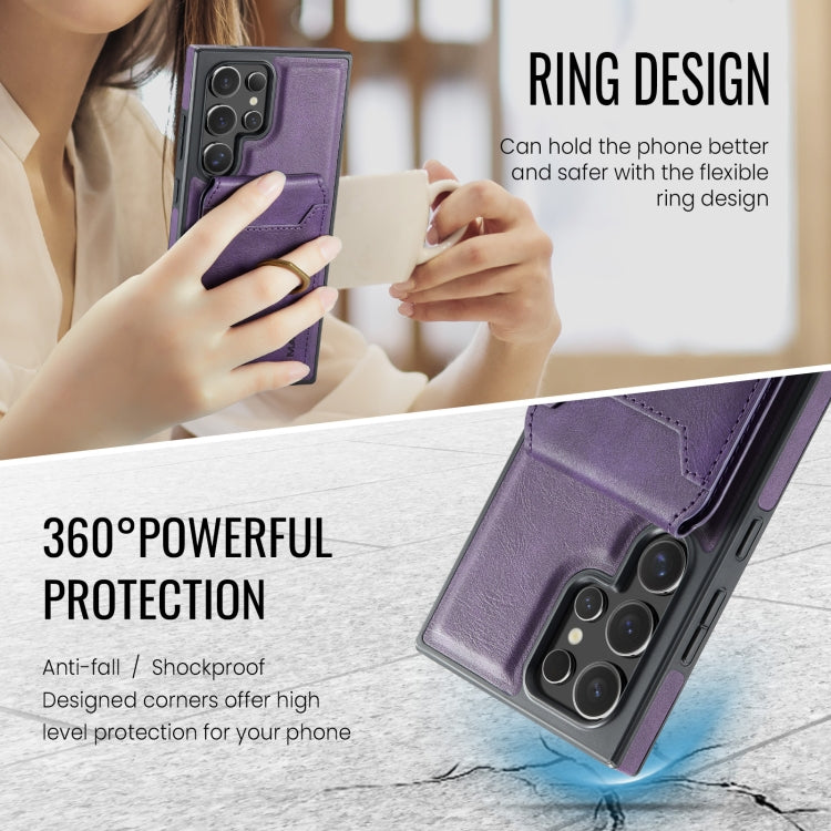 For Samsung Galaxy S23 Ultra 5G MAGKING K1 MagSafe Detachable Wallet RFID Back Cover Phone Case