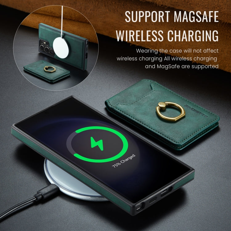 For Samsung Galaxy S23 Ultra 5G MAGKING K1 MagSafe Detachable Wallet RFID Back Cover Phone Case