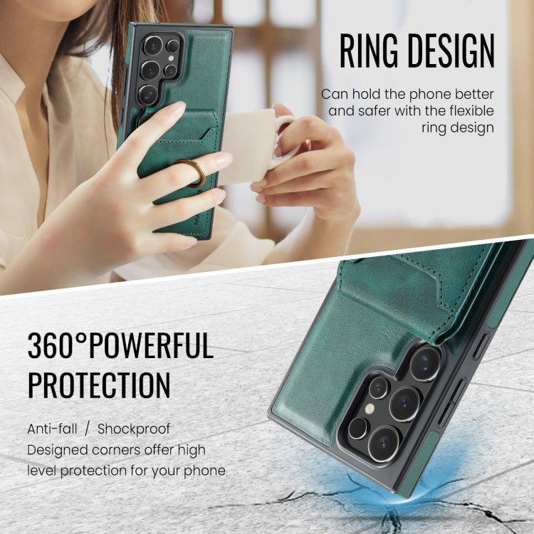 For Samsung Galaxy S23 Ultra 5G MAGKING K1 MagSafe Detachable Wallet RFID Back Cover Phone Case