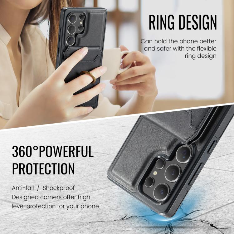 For Samsung Galaxy S25 Ultra 5G MAGKING K1 MagSafe Detachable Wallet RFID Back Cover Phone Case
