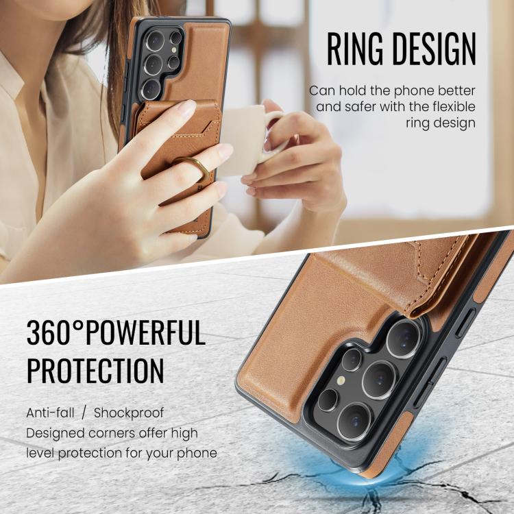 For Samsung Galaxy S25 Ultra 5G MAGKING K1 MagSafe Detachable Wallet RFID Back Cover Phone Case