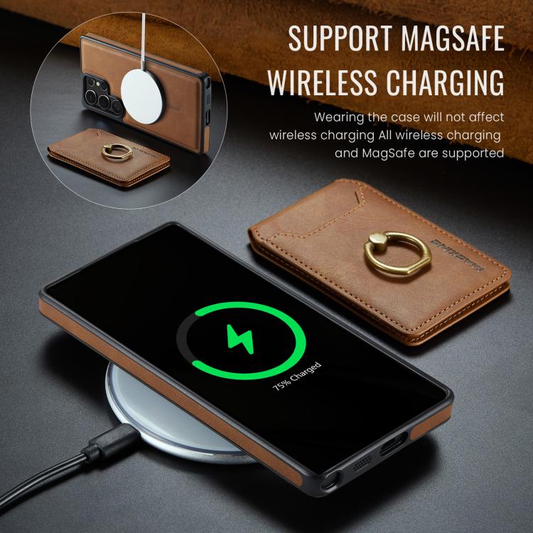 For Samsung Galaxy S25 Ultra 5G MAGKING K1 MagSafe Detachable Wallet RFID Back Cover Phone Case