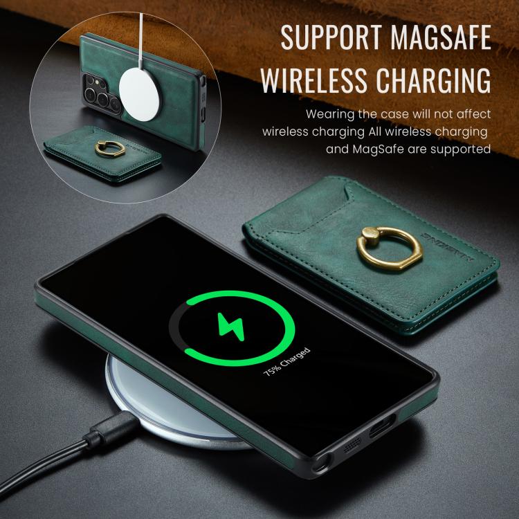 For Samsung Galaxy S25 Ultra 5G MAGKING K1 MagSafe Detachable Wallet RFID Back Cover Phone Case