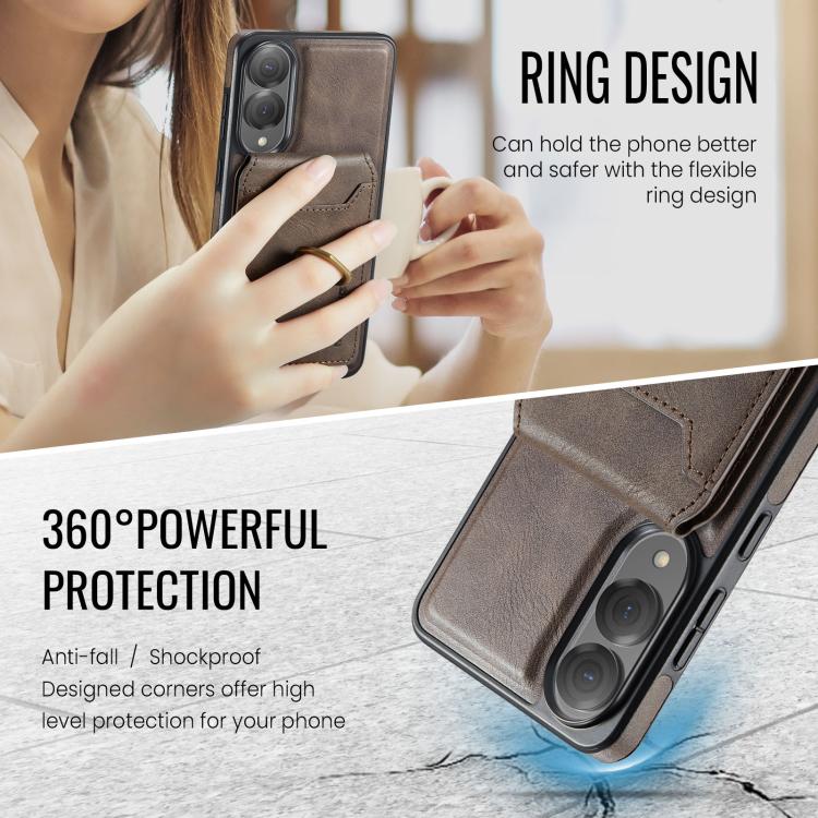 For Samsung Galaxy S25 Edge 5G MAGKING K1 MagSafe Detachable Wallet RFID Back Cover Phone Case