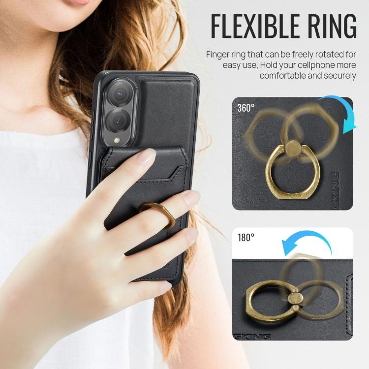 For Samsung Galaxy S25 Edge 5G MAGKING K1 MagSafe Detachable Wallet RFID Back Cover Phone Case