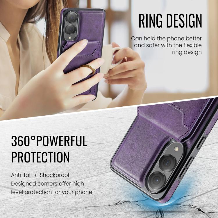 For Samsung Galaxy S25 Edge 5G MAGKING K1 MagSafe Detachable Wallet RFID Back Cover Phone Case