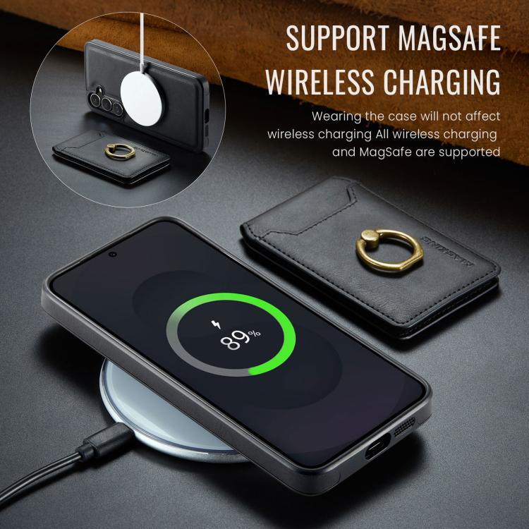 For Samsung Galaxy S25 FE 5G MAGKING K1 MagSafe Detachable Wallet RFID Back Cover Phone Case