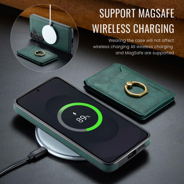 For Samsung Galaxy S25 FE 5G MAGKING K1 MagSafe Detachable Wallet RFID Back Cover Phone Case