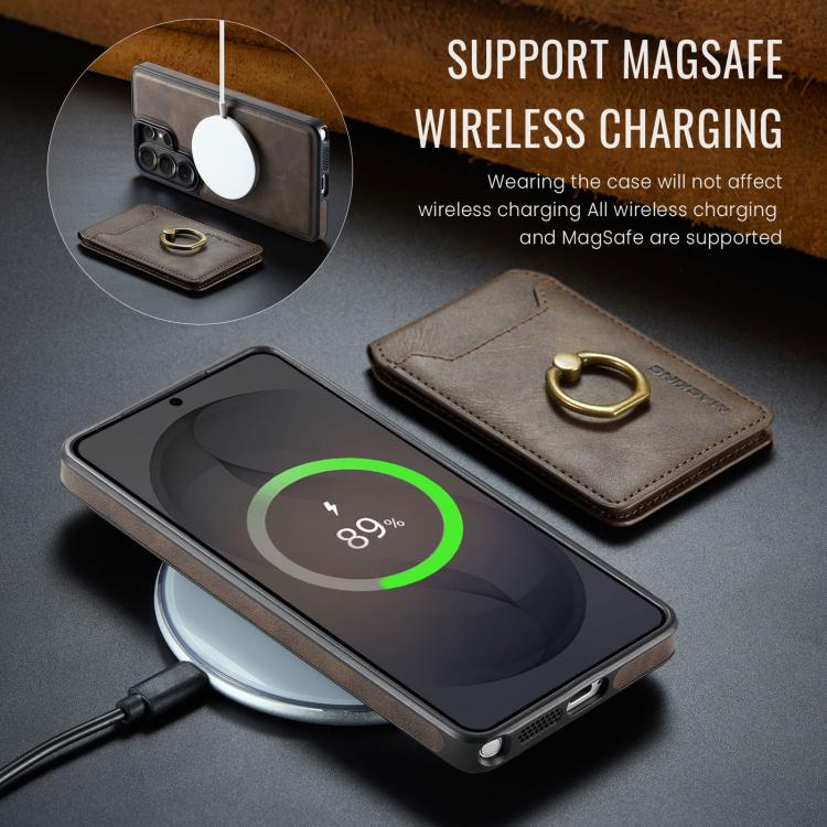 For Samsung Galaxy S26 Ultra 5G MAGKING K1 MagSafe Detachable Wallet RFID Back Cover Phone Case