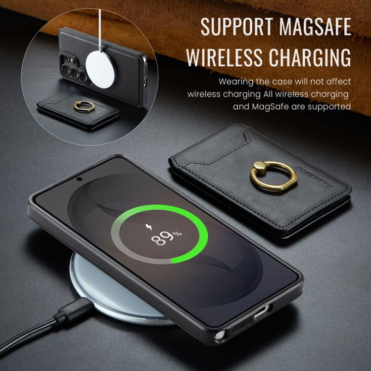 For Samsung Galaxy S26 Ultra 5G MAGKING K1 MagSafe Detachable Wallet RFID Back Cover Phone Case