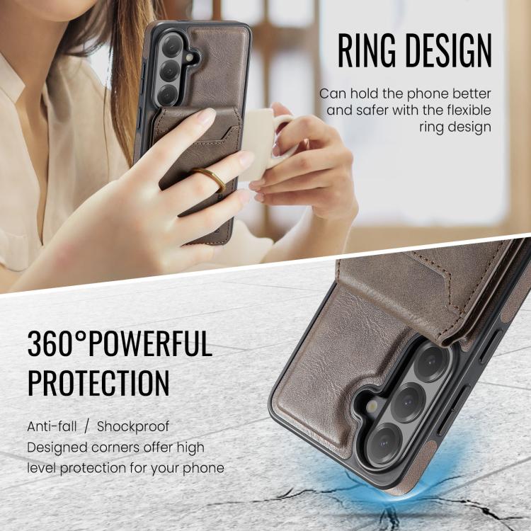 For Samsung Galaxy S26 5G MAGKING K1 MagSafe Detachable Wallet RFID Back Cover Phone Case