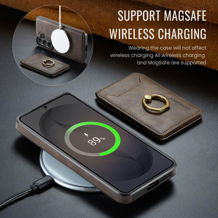 For Samsung Galaxy S26 5G MAGKING K1 MagSafe Detachable Wallet RFID Back Cover Phone Case