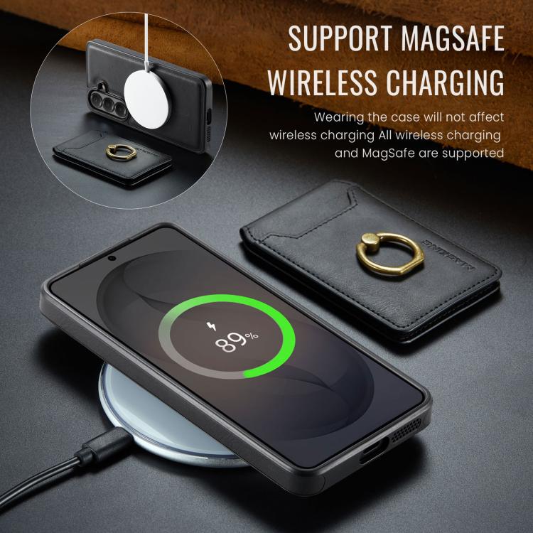 For Samsung Galaxy S26 5G MAGKING K1 MagSafe Detachable Wallet RFID Back Cover Phone Case