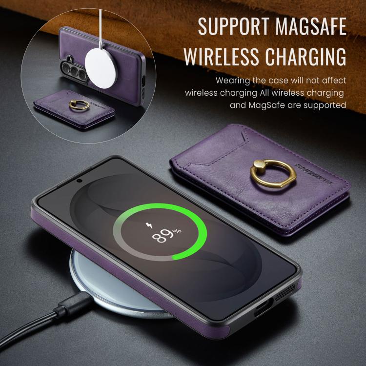 For Samsung Galaxy S26 5G MAGKING K1 MagSafe Detachable Wallet RFID Back Cover Phone Case