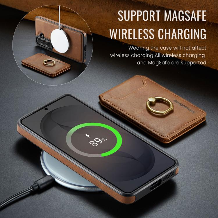 For Samsung Galaxy S26 5G MAGKING K1 MagSafe Detachable Wallet RFID Back Cover Phone Case