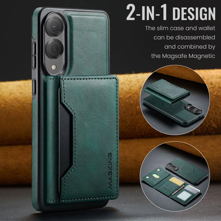 For Samsung Galaxy S25 Edge 5G MAGKING K2 Series MagSafe RFID Card Bag Detachable Phone Case