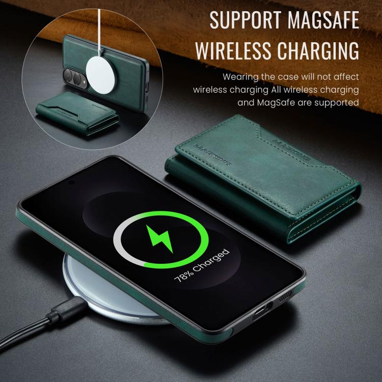 For Samsung Galaxy S25 Edge 5G MAGKING K2 Series MagSafe RFID Card Bag Detachable Phone Case