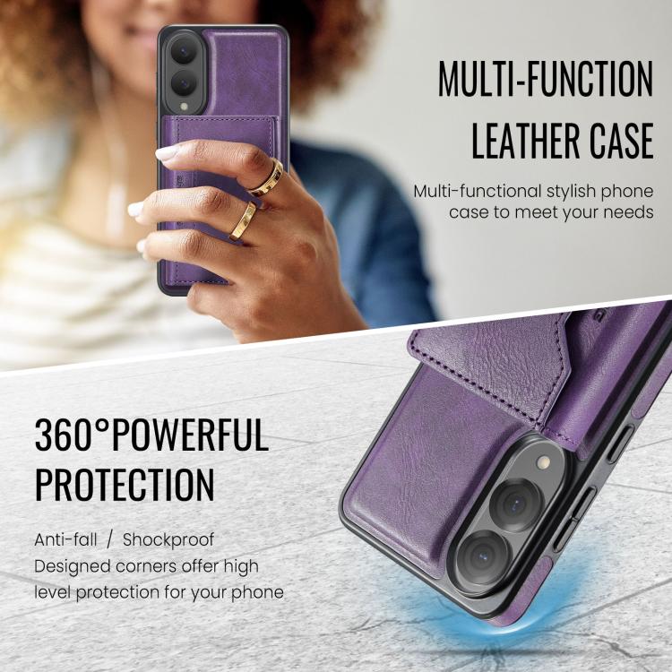 For Samsung Galaxy S25 Edge 5G MAGKING K2 Series MagSafe RFID Card Bag Detachable Phone Case