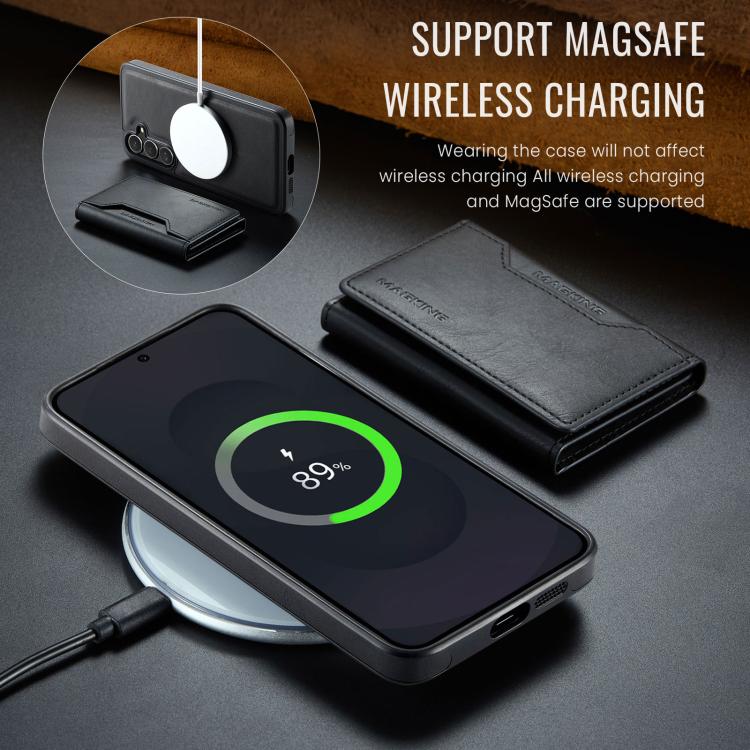 For Samsung Galaxy S25 FE 5G MAGKING K2 Series MagSafe RFID Card Bag Detachable Phone Case