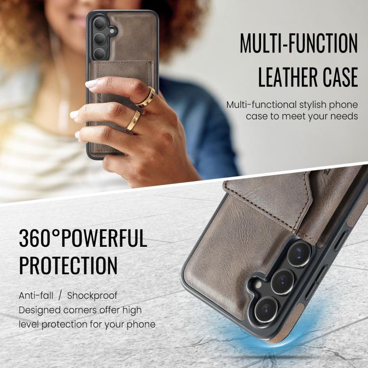 For Samsung Galaxy S25 FE 5G MAGKING K2 Series MagSafe RFID Card Bag Detachable Phone Case