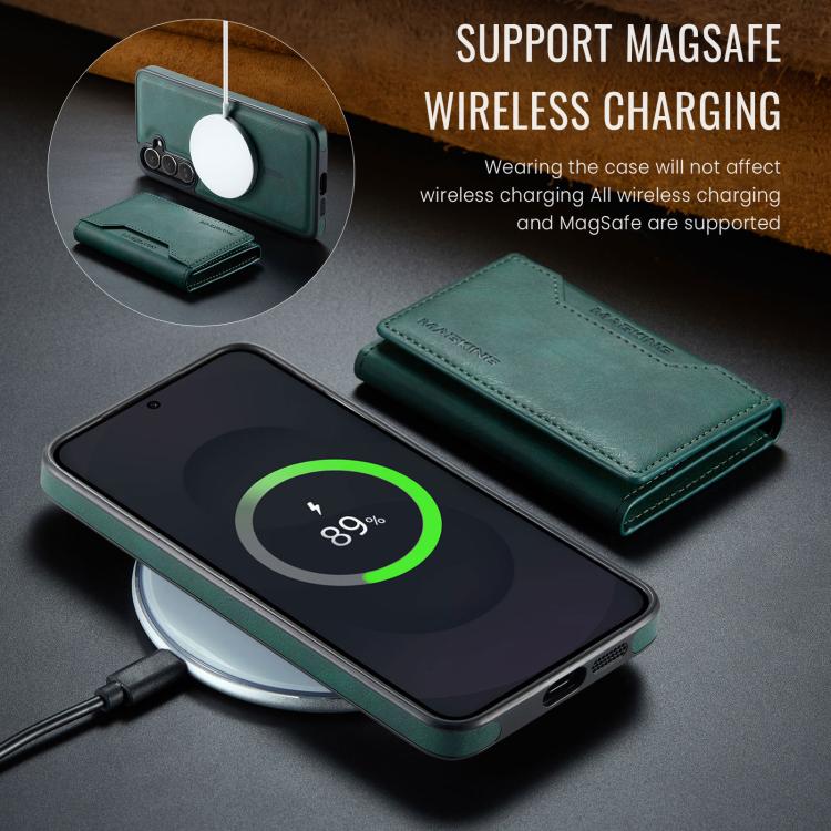 For Samsung Galaxy S25 FE 5G MAGKING K2 Series MagSafe RFID Card Bag Detachable Phone Case