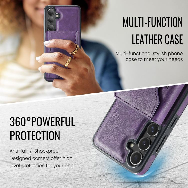 For Samsung Galaxy S25 FE 5G MAGKING K2 Series MagSafe RFID Card Bag Detachable Phone Case