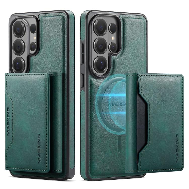 For Samsung Galaxy S26 Ultra 5G MAGKING K2 Series MagSafe RFID Card Bag Detachable Phone Case