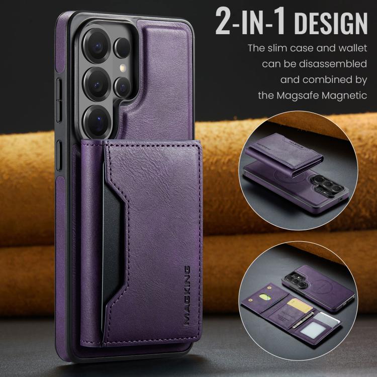 For Samsung Galaxy S26 Ultra 5G MAGKING K2 Series MagSafe RFID Card Bag Detachable Phone Case