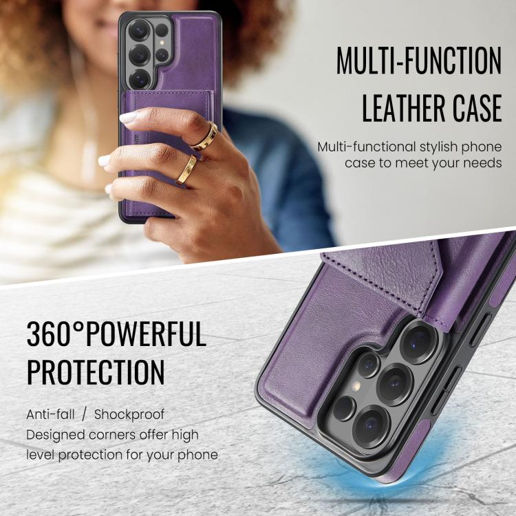 For Samsung Galaxy S26 Ultra 5G MAGKING K2 Series MagSafe RFID Card Bag Detachable Phone Case