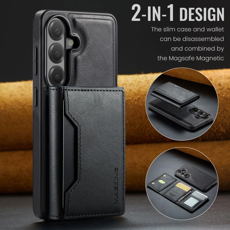 For Samsung Galaxy S26 5G MAGKING K2 Series MagSafe RFID Card Bag Detachable Phone Case